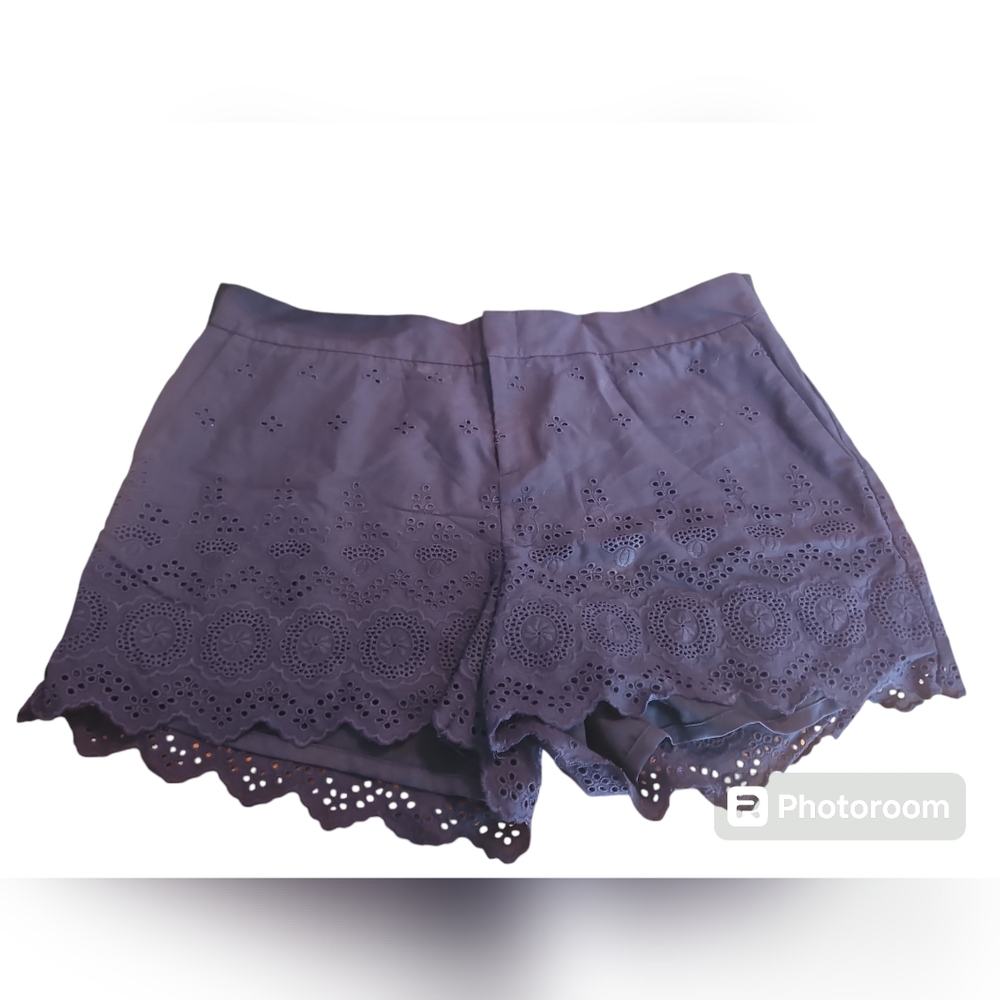 Womens dress shorts navy blue size14